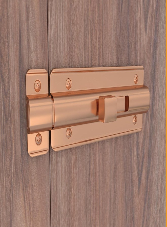 Boniry Premium Heavy Duty Door Latch | Door Stopper Lock | Main Door High Security and Home and Office Doors for Wooden and PVC Door Latch (1, Rose Gold) - Image 1